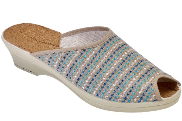 Mule CAOLIN femme bleu ou beige