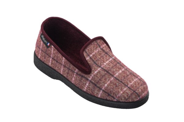 Chausson PAULETTE Femme bordeaux