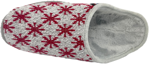 mule baponi rouge vue de dessus
