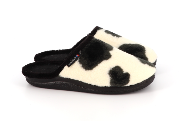 Mule WACHE Femme blanc et noir – Image 2