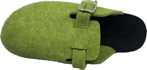 mule olaine vert vue de dessus