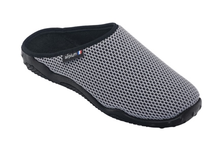 Mule chausson avec dessus en maille