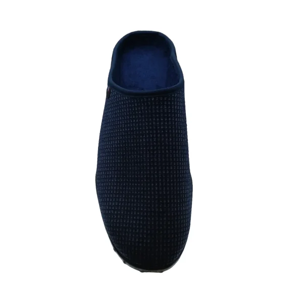 vue de haut Mule homme semelle intérieure textile éponge