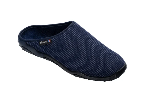 mule homme bleu marine, modèle DENIS