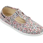 chaussure salome avec bride dessus fleuri