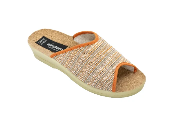 Sabot ouvert femme orange modèle OASIS