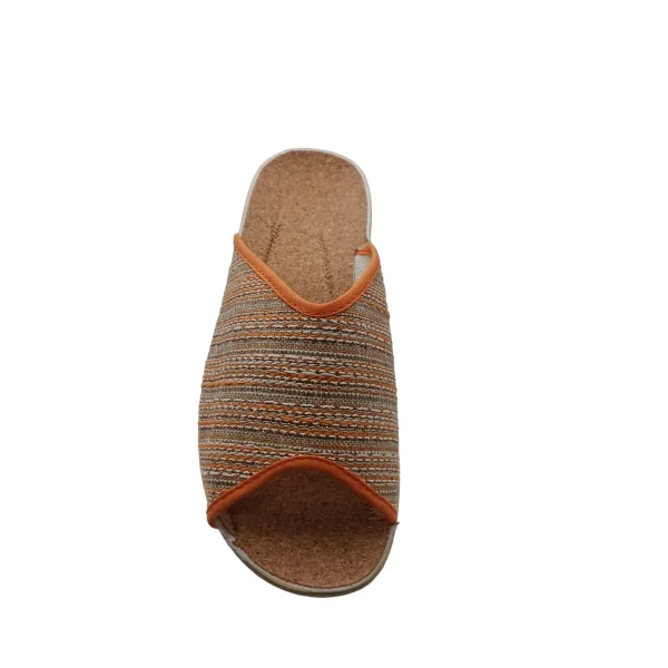 Sabot ouvert femme OASIS ORANGE vue de dessus