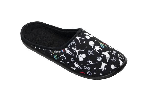 Mule fermée homme et femme couleur noire modèle RELAIS