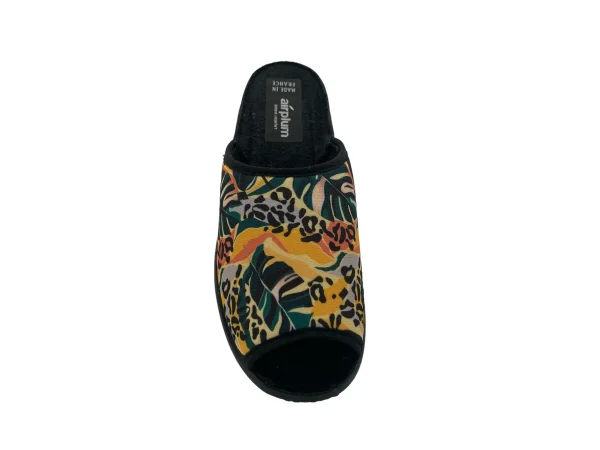 Mule ouverte femme multicolore TIGRE vue du dessus