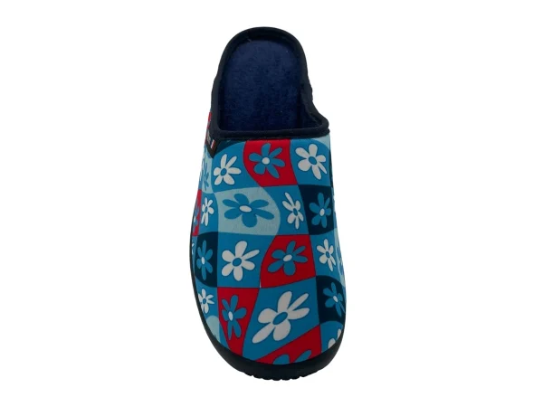 Mule fermée femme TILLY bleu vue du dessus