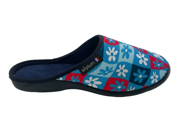 Mule fermée femme TILLY bleu vue de côté