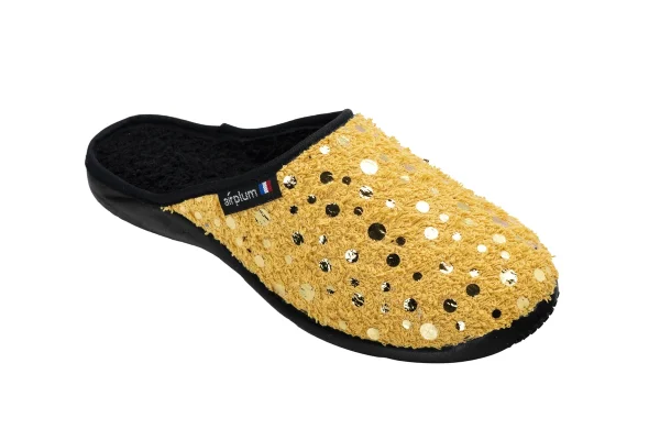 mule fermée jaune pour femme modèle TURIN