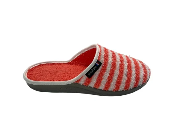 Mule fermée femme WENETO couleur corail vue de côté