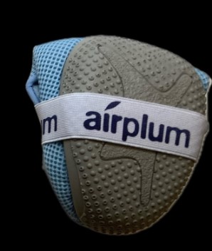 Pantoufle-avion-mules-homme-date-bleu Chausson mule plié en 2 avec bande élastique