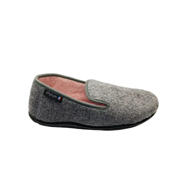chausson femme Z GMS en gris vue coté extérieur