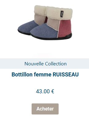 Pantoufle montante façon chaussons boots et chausson tricot rouge