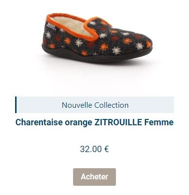 Charentaise femme moderne Zitrouille