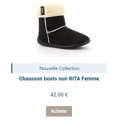 Pantoufle montante façon chausson chaussure boots noire et blanche