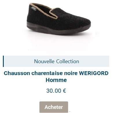 Chaussons pantoufles hommes Will