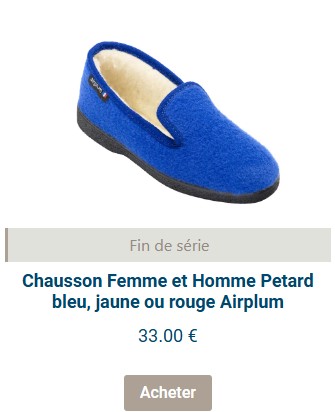 Charentaises homme made in France Petard