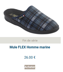 Mule Flex Homme Marine
